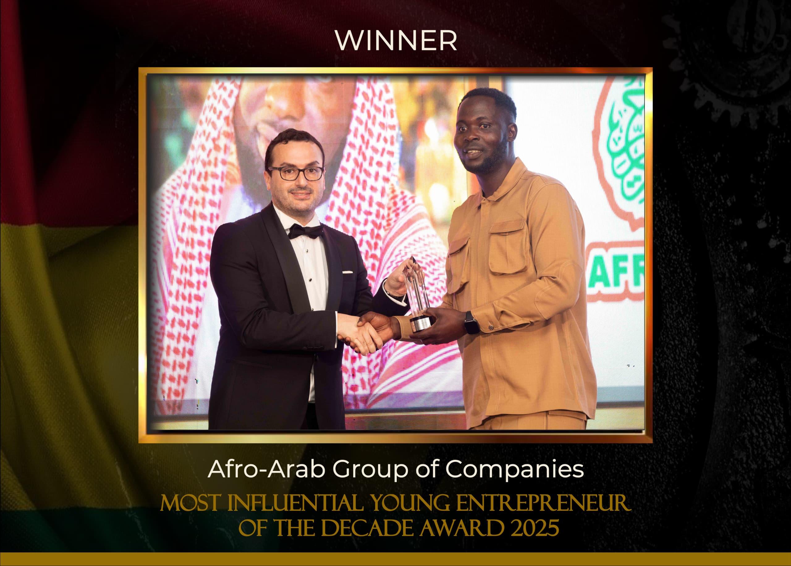 Ambassador Salamu Amadu named Most Influential Young Entrepreneur at Ghana Entrepreneurs Awards 2025