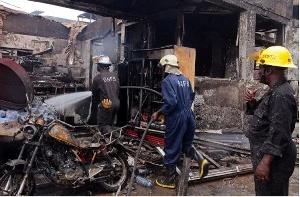 Firefighters Collapse While Battling Fierce Adum Market Inferno in Kumasi