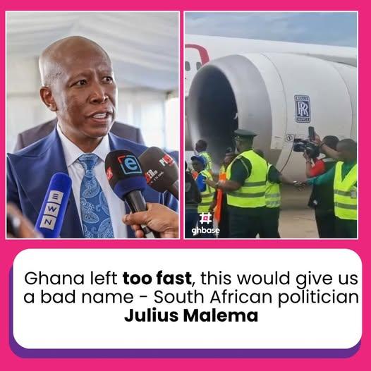 Julius Malema Questions Ghana’s Evacuation Decision Amid South Africa Xenophobia Concerns