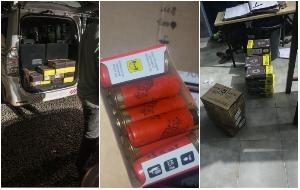 Police Seize Toyota Voxy Loaded with Ammunition at Apam Checkpoint