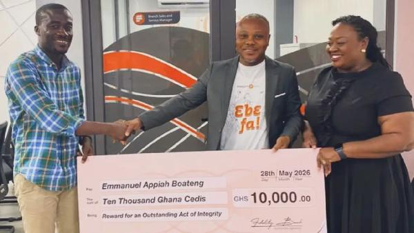 Man Rewarded with GH¢10,000 for Returning Money Found at ATM