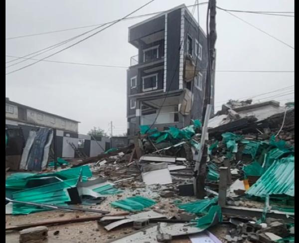 Rescue Teams Save Two After Melcom Plus Building Collapse, One Fights for Life