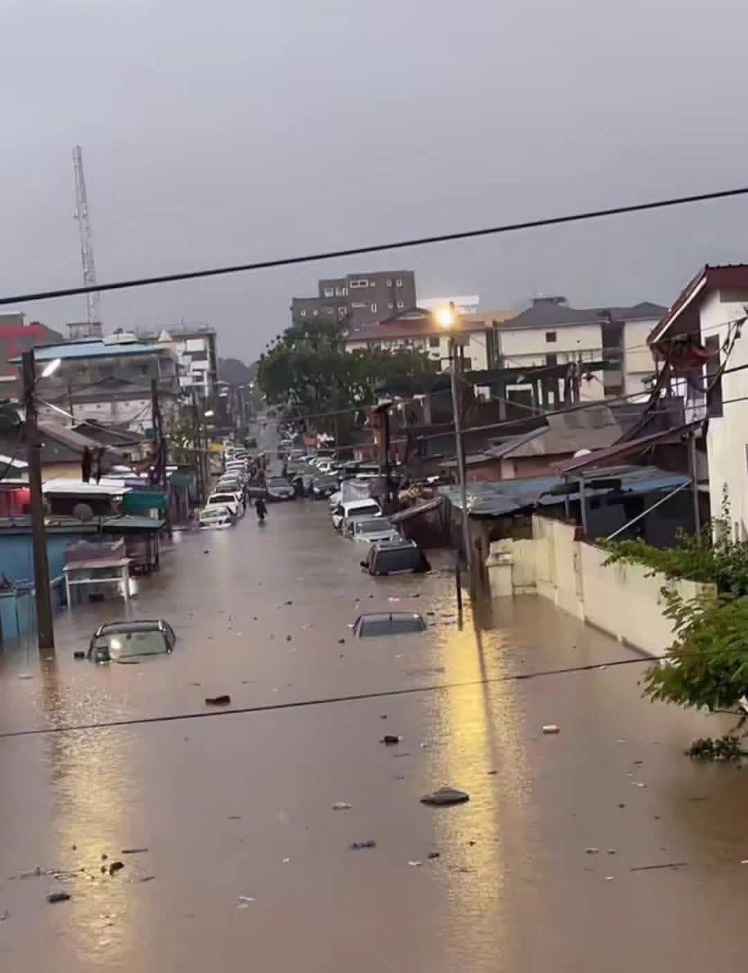 Accra Flooded After Hours of Downpour; Commuters Stranded Across Key Routes