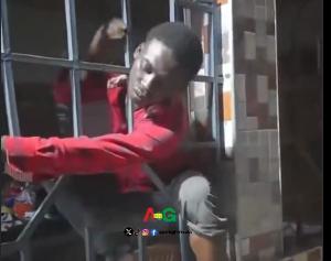 Alleged Thief Forced Through Metal Fence After Arrest by Residents in Viral Video