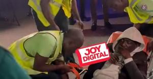 Emotional Scenes at Kotoka Airport as Returning Ghanaian Receives Emergency Medical Attention