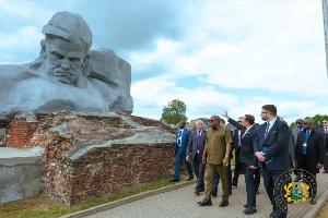 President Mahama Honoured in Brest Following Visit to Historic World War II Memorial