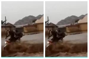 Rider and Passenger Swept Away After Attempting to Cross Flooded Road