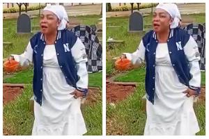 Mother of Ghanaian Student Who Died in Latvia Breaks Down at Graveside, Demands Justice