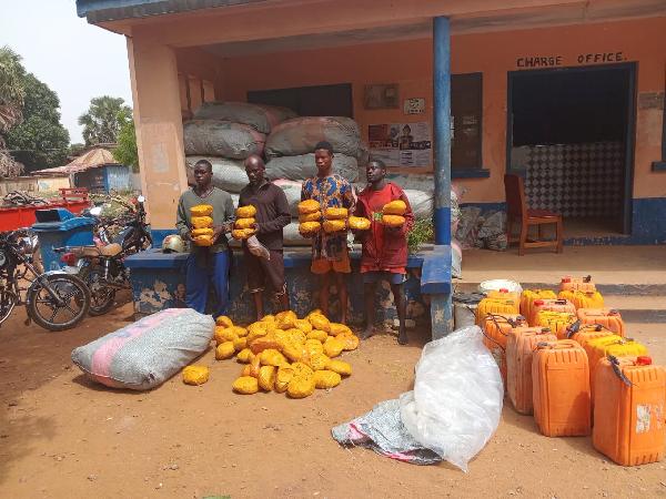Police Foil GH¢150,000 Bribe, Arrest Four in Major Narcotics Interception on Volta River