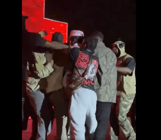Fan Rushes Stage During Black Sherif’s Valentine’s Day Concert