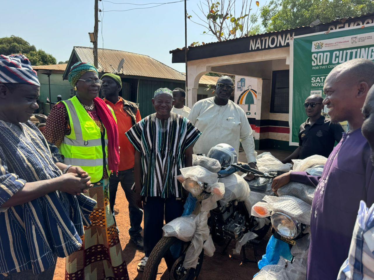 MP Hajia Zuwera Donates Motorbikes to Boost NDC Reorganization in Salaga South