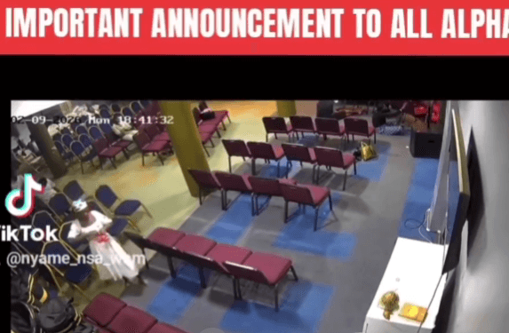 CCTV Footage Shows Woman Allegedly Setting Alpha Hour Church Auditorium on Fire