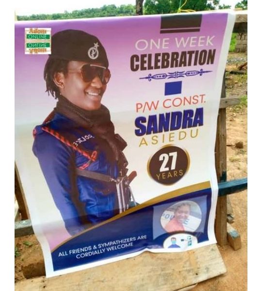 VIDEO: Property of police constable killed by lover moved to Obuasi