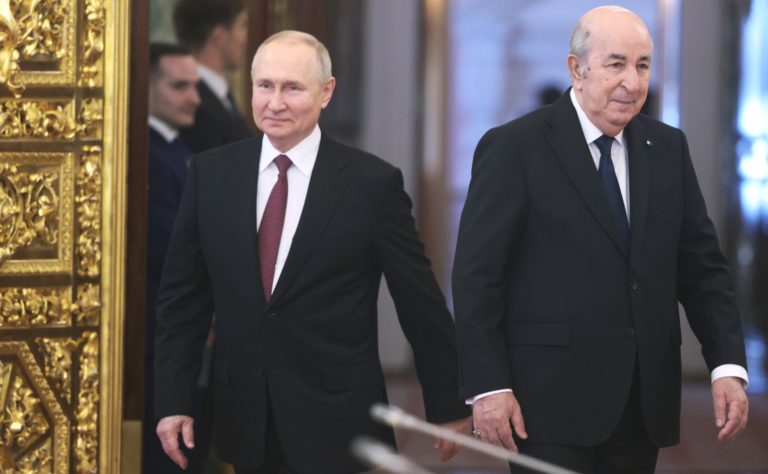 Vladimir Putin and Abdelmadjid Tebboune. June 15, 2023