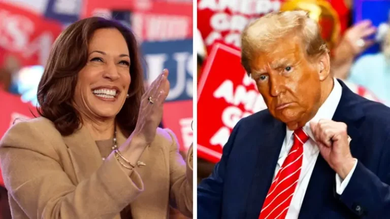 trump and Harris